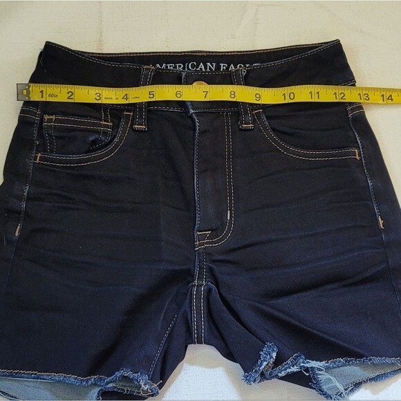 American Eagle Hi-Rise Shortie Shorts Size 00 - Picture 3 of 9